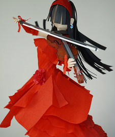 バイオリン乙女（赤ドレス）